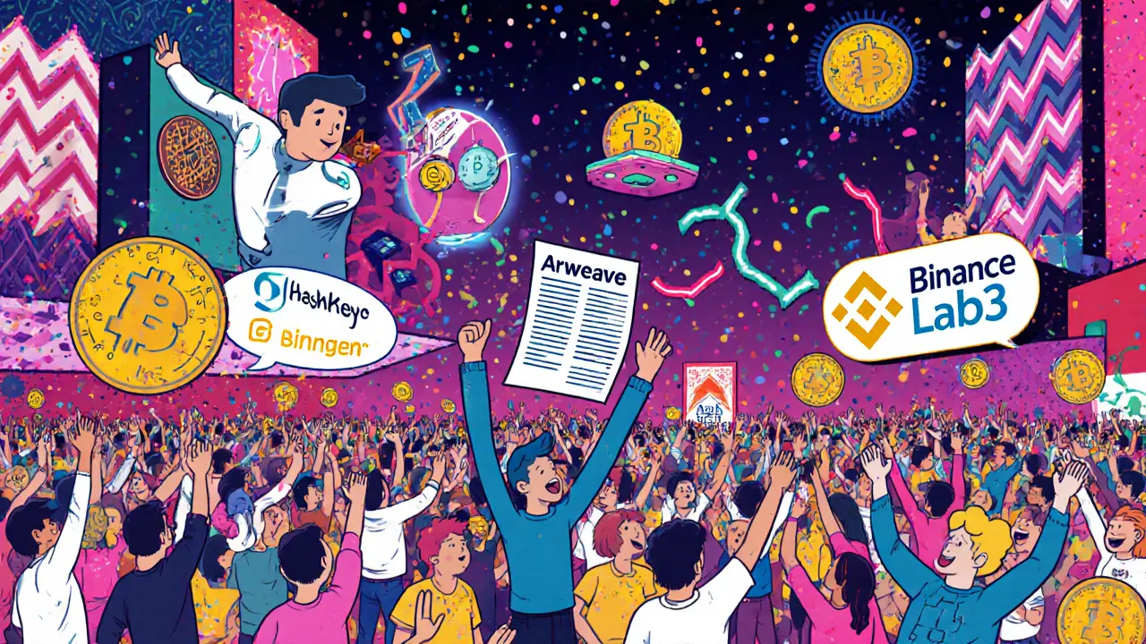 Marché animé avec des millions d&#039;utilisateurs et des agents IA interagissant dans une ville Web3.