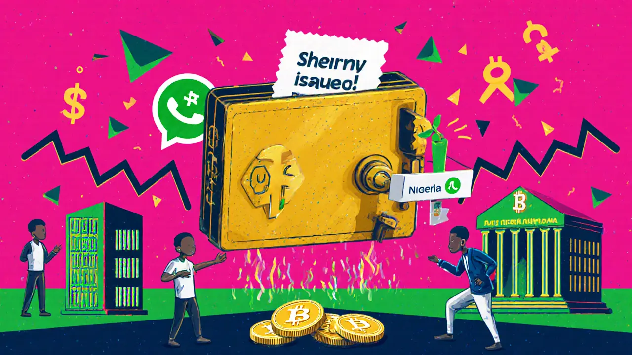 Portefeuille crypto sécurisé recevant des cryptos d&#039;une ville nigériane, avec des escrocs évités.