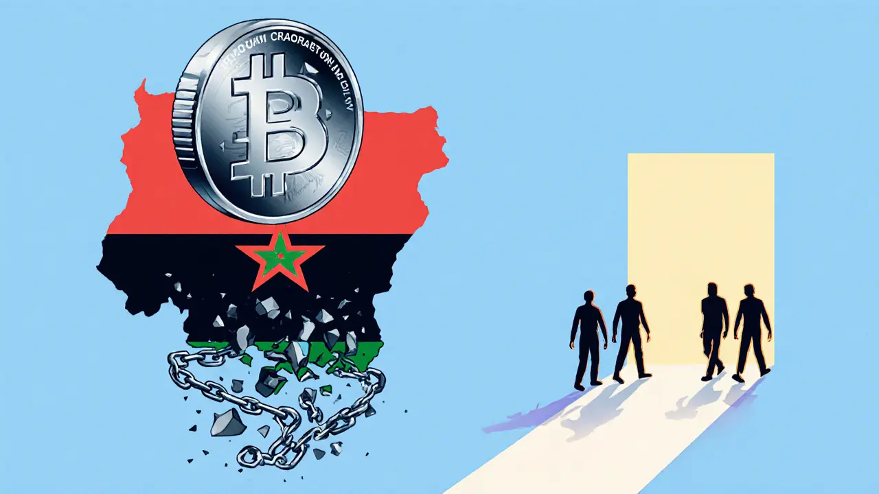 Dirham Digital en cours de lancement, avec des utilisateurs de crypto s&#039;éloignant vers une blockchain.