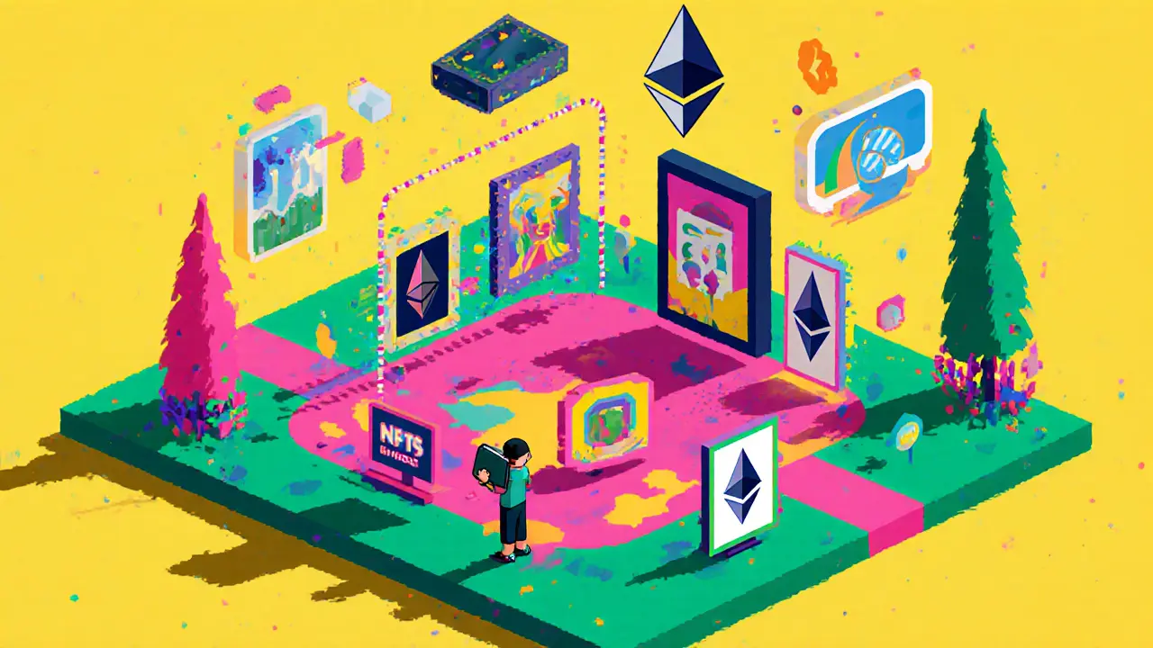 Propriété de terres virtuelles dans le métaverse : Guide pratique sur les NFT, les marchés et les risques