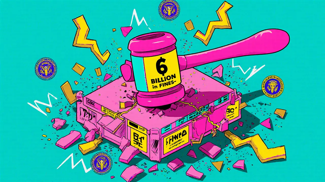 Actions de mise en œuvre et amendes contre les échanges de crypto-monnaies en 2025