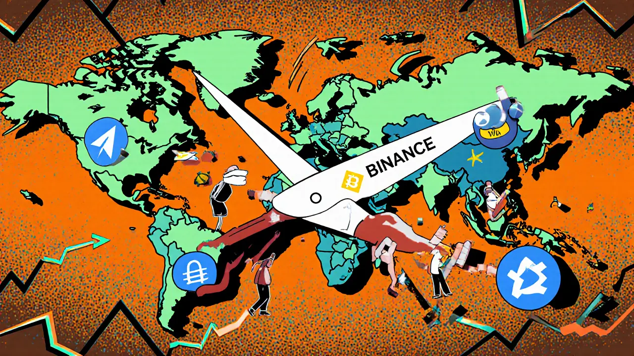 Des plateformes de crypto coupant les liens financiers avec des pays sanctionnés, tandis que les utilisateurs cherchent des alternatives.