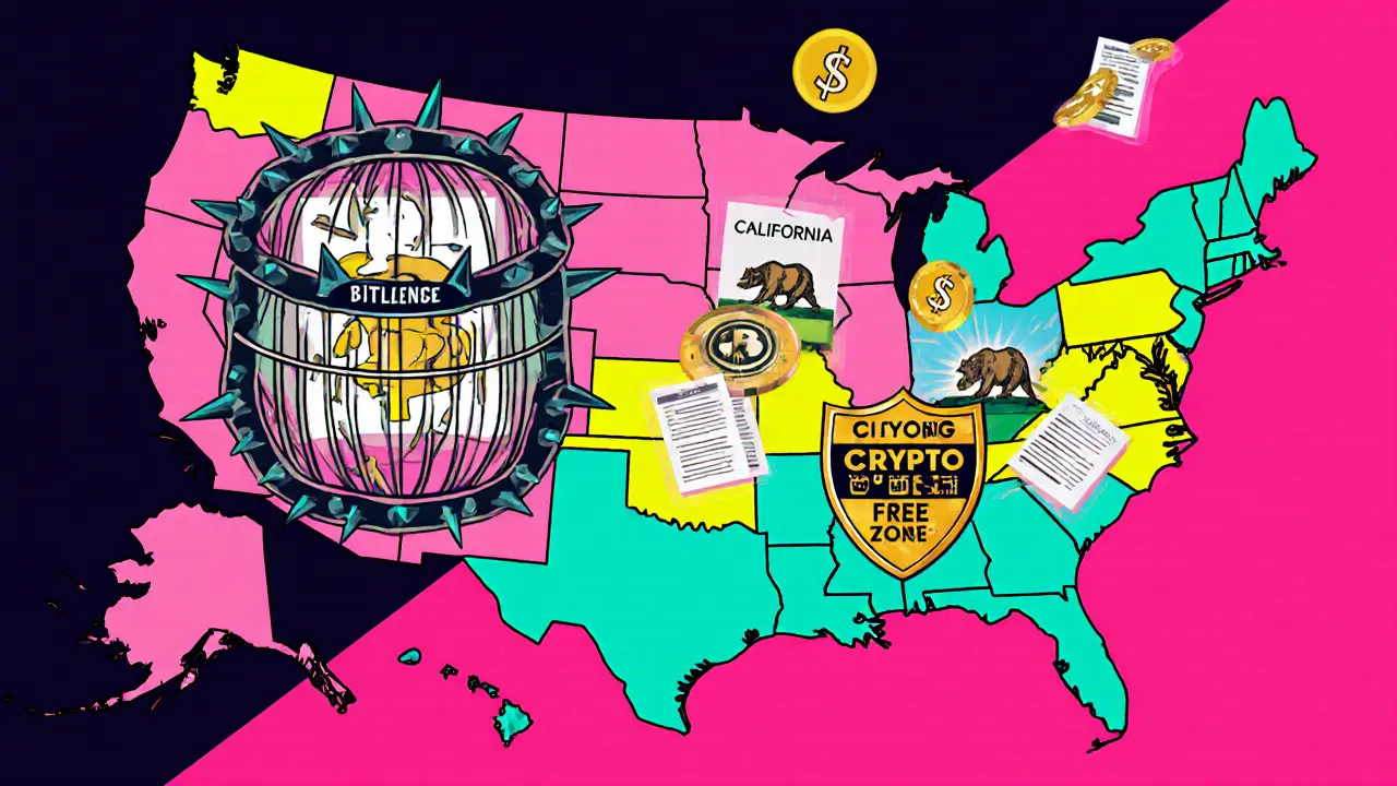 Réglementations sur les cryptomonnaies aux États-Unis, état par état