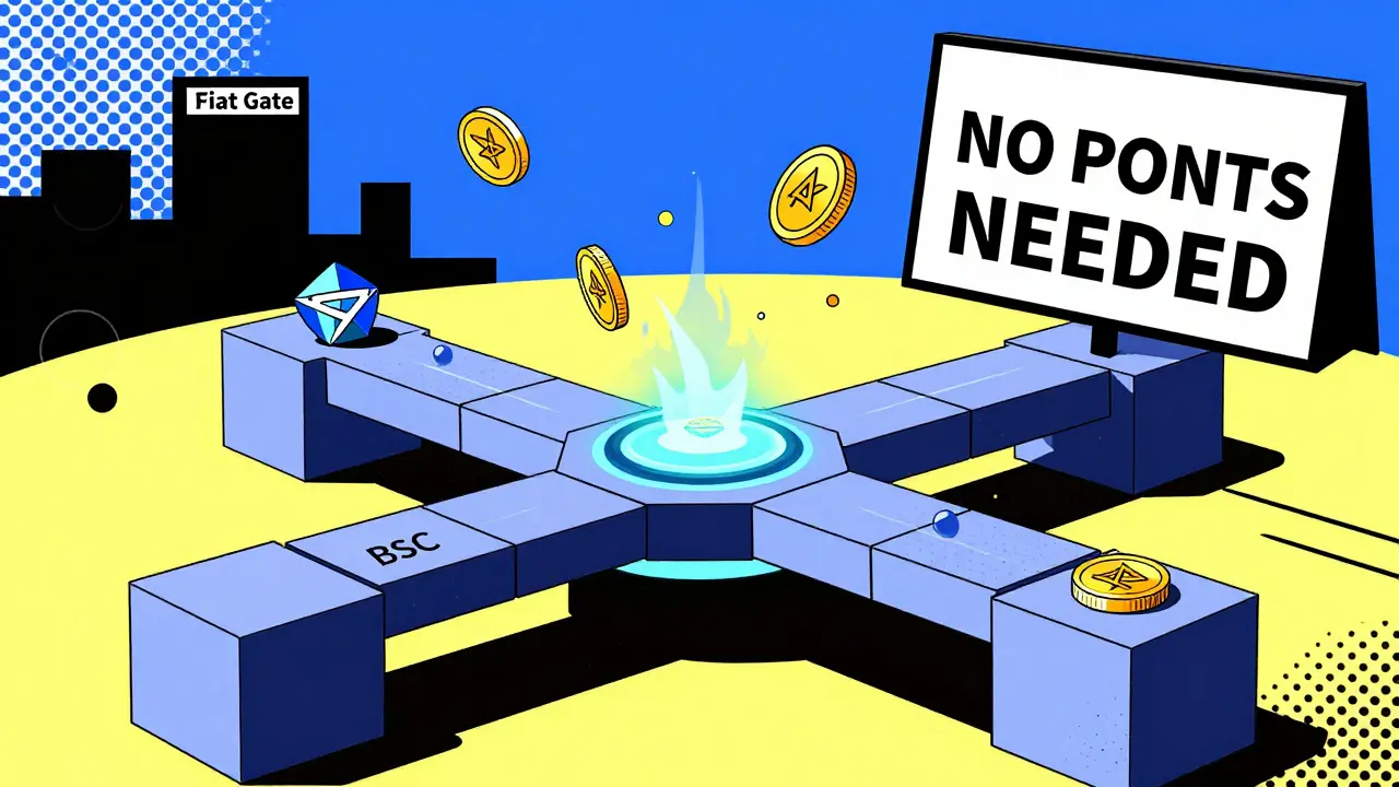 Pont cross-chain géométrique reliant plusieurs blockchains à Moonriver, sans pont centralisé.