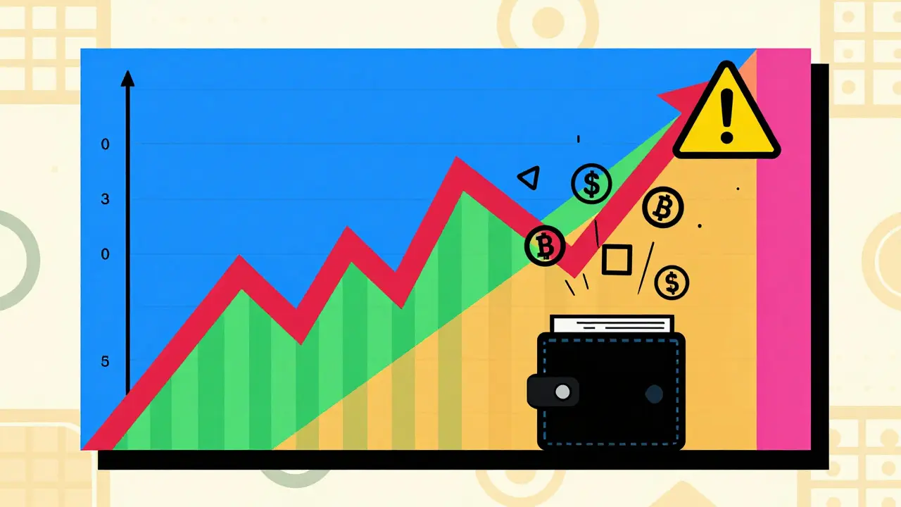 Analyse du marché crypto avec indicateurs graphiques abstraits