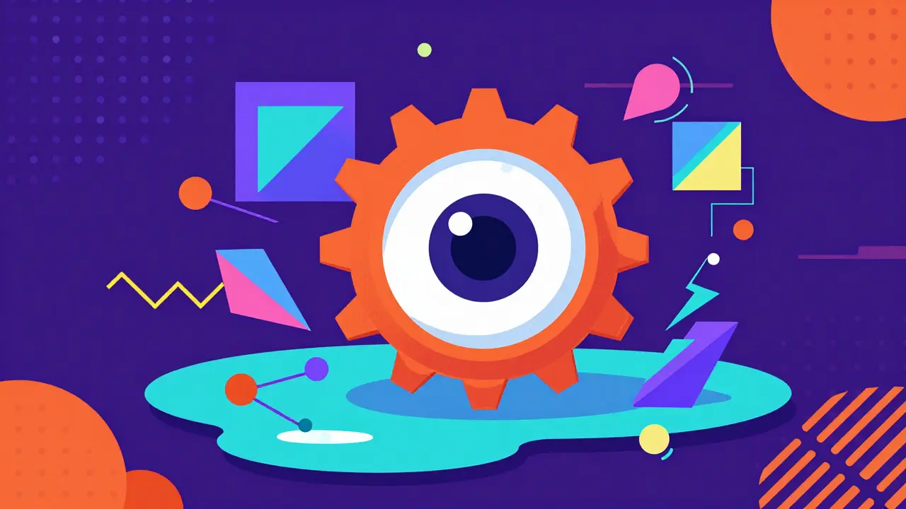 Représentation abstraite Memphis de l'IA et de la fragmentation de la liquidité financière.