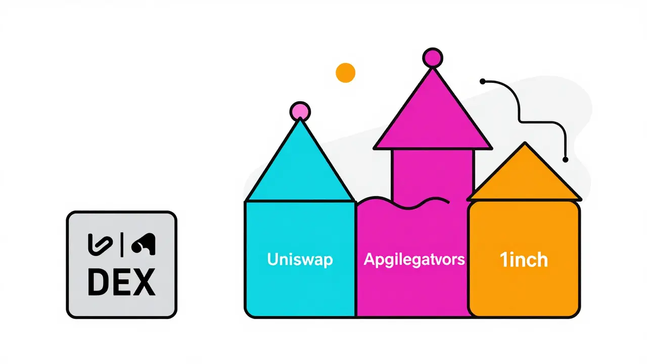 Alternatives DEX modernes et colorées vs ancienne plateforme