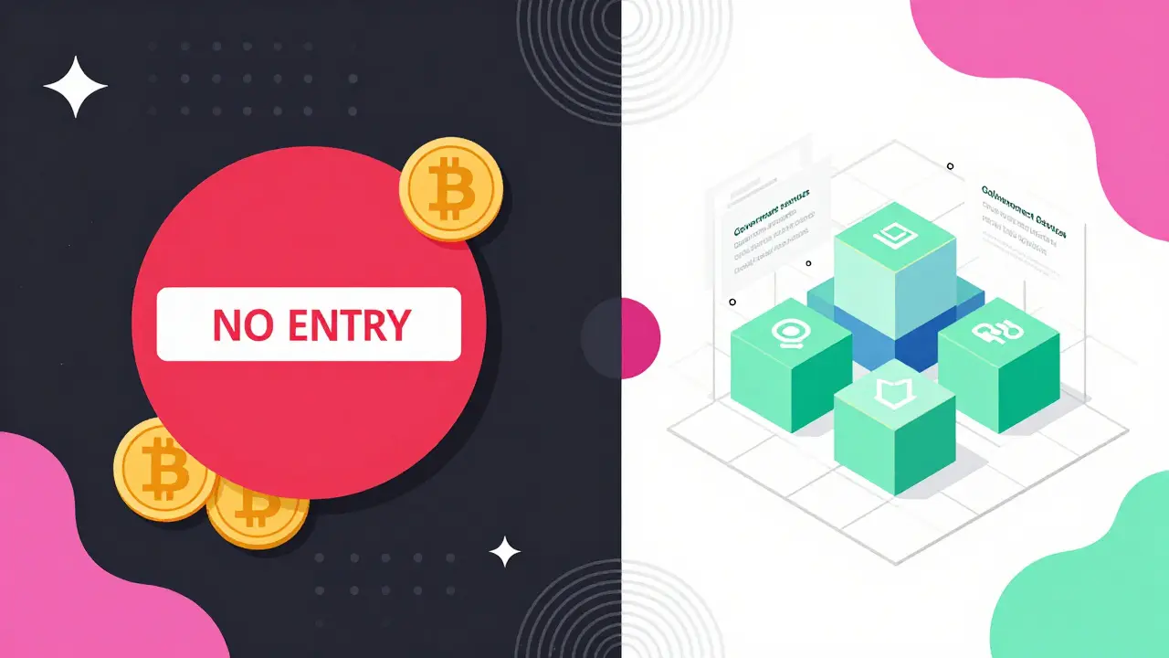 Design Memphis : paradoxe entre l'interdiction des cryptos et la promotion de la blockchain en Égypte.