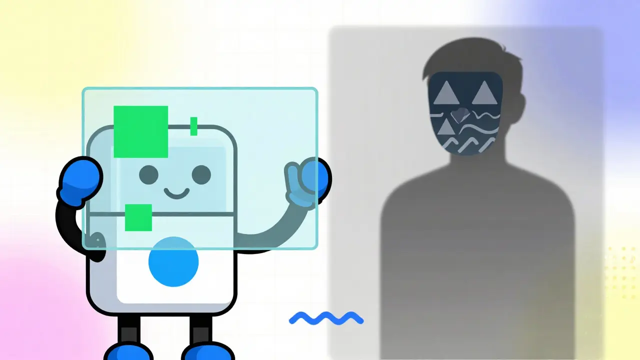 Code ouvert transparent versus équipe anonyme masquée dans un style graphique