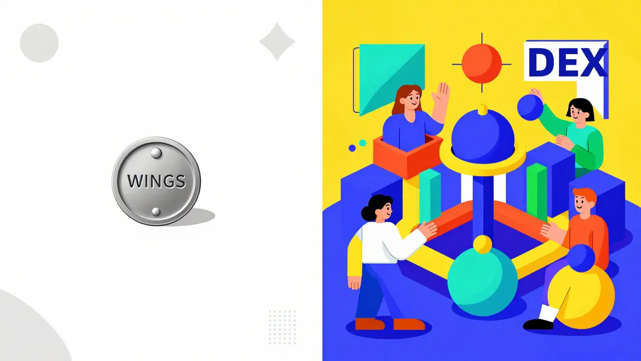 Comparaison visuelle entre un token isolé et un écosystème DeFi actif