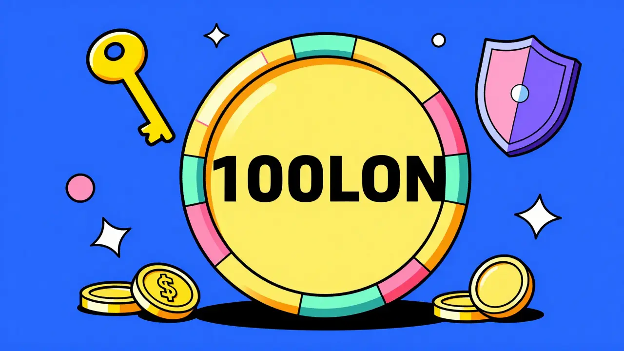 Offre fixe de tokens DEPLOY en style géométrique coloré