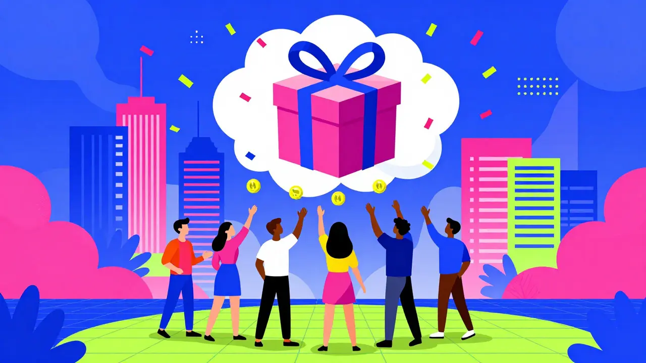 Airdrop de tokens vers des utilisateurs en Asie du Sud-Est style Memphis