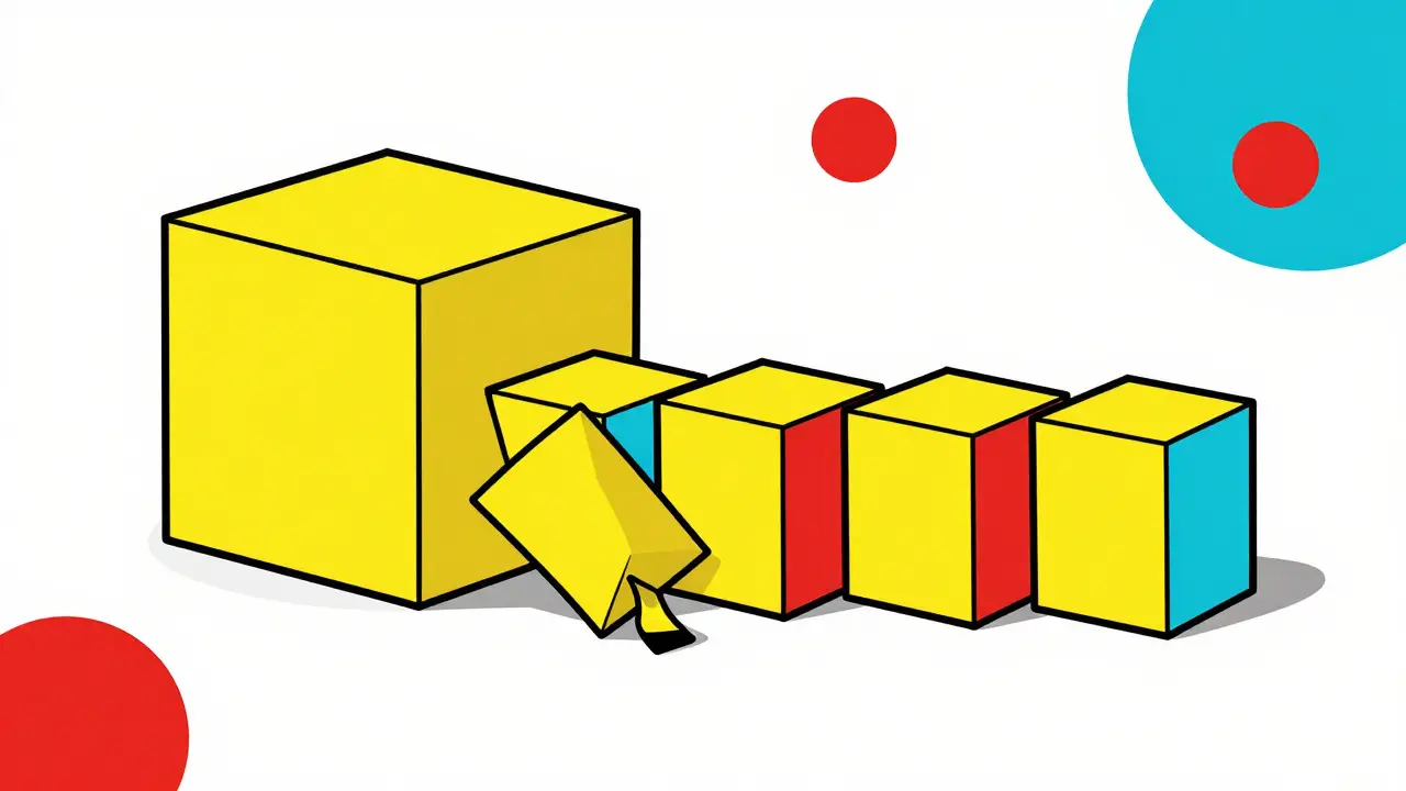 Schéma cartoon de la fragmentation des ordres via la méthode TWAP