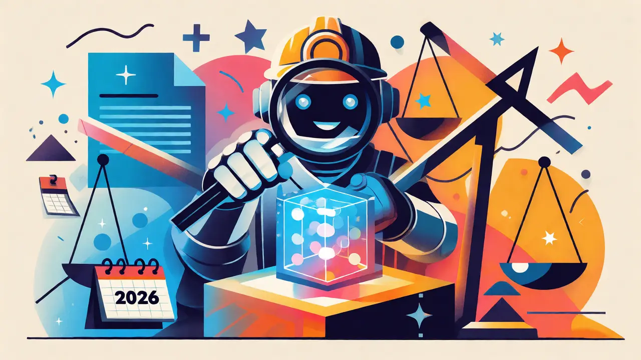 Concept graphique de conformité réglementaire crypto pour 2026