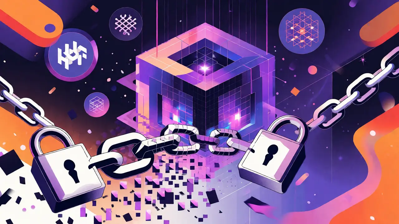 Menace quantique sur le chiffrement blockchain en style Memphis